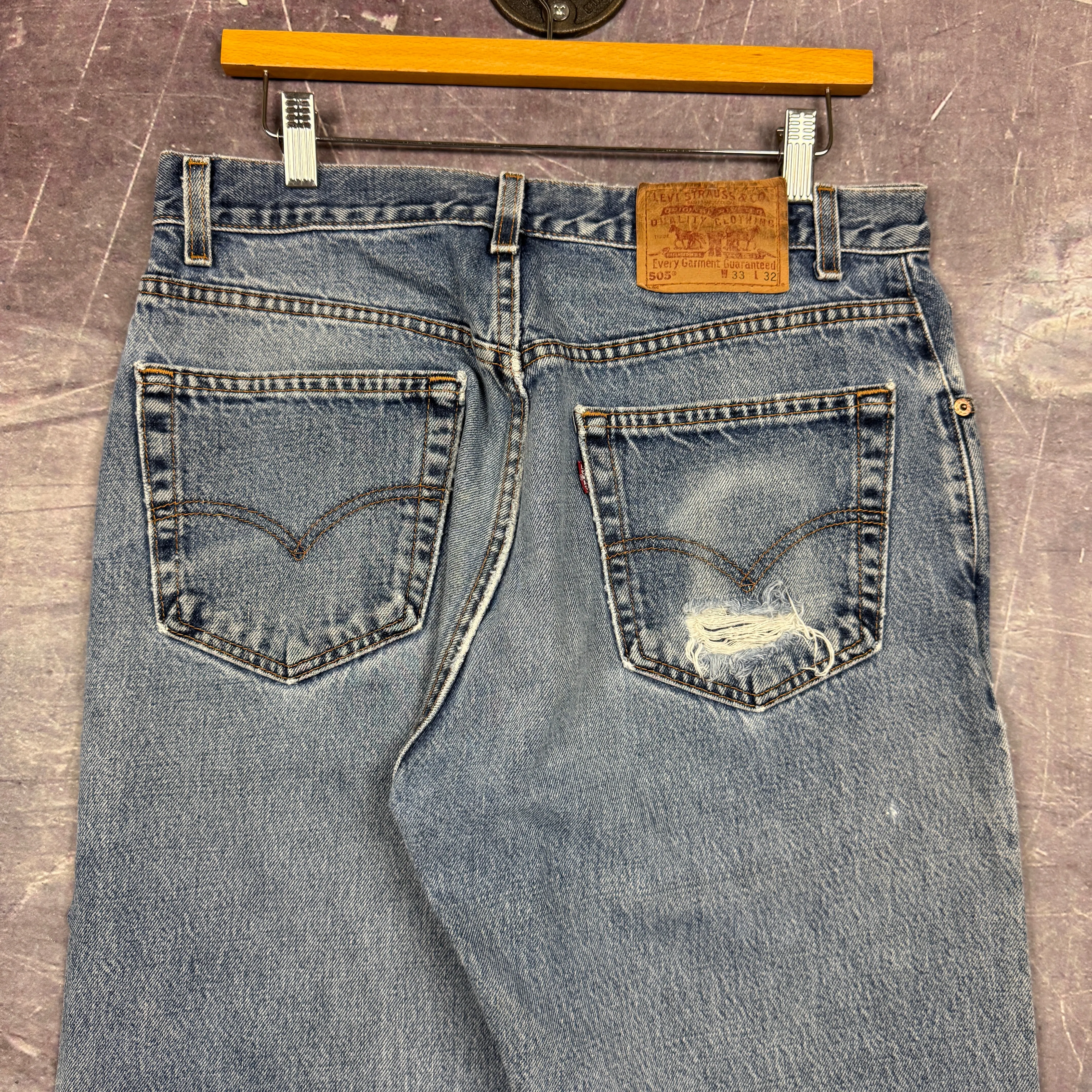 00s Medium Wash Levi's 505 Denim Jeans 31x31.5 0632