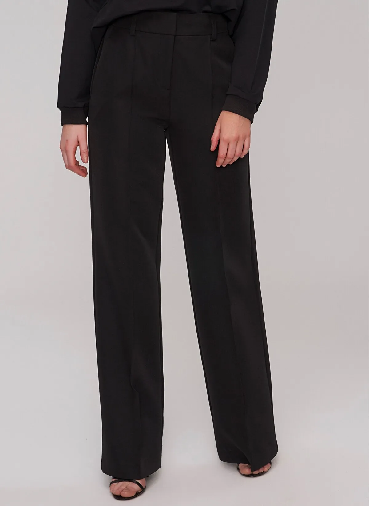 13741 Black Wide Leg Trousers