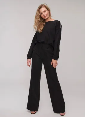 13741 Black Wide Leg Trousers