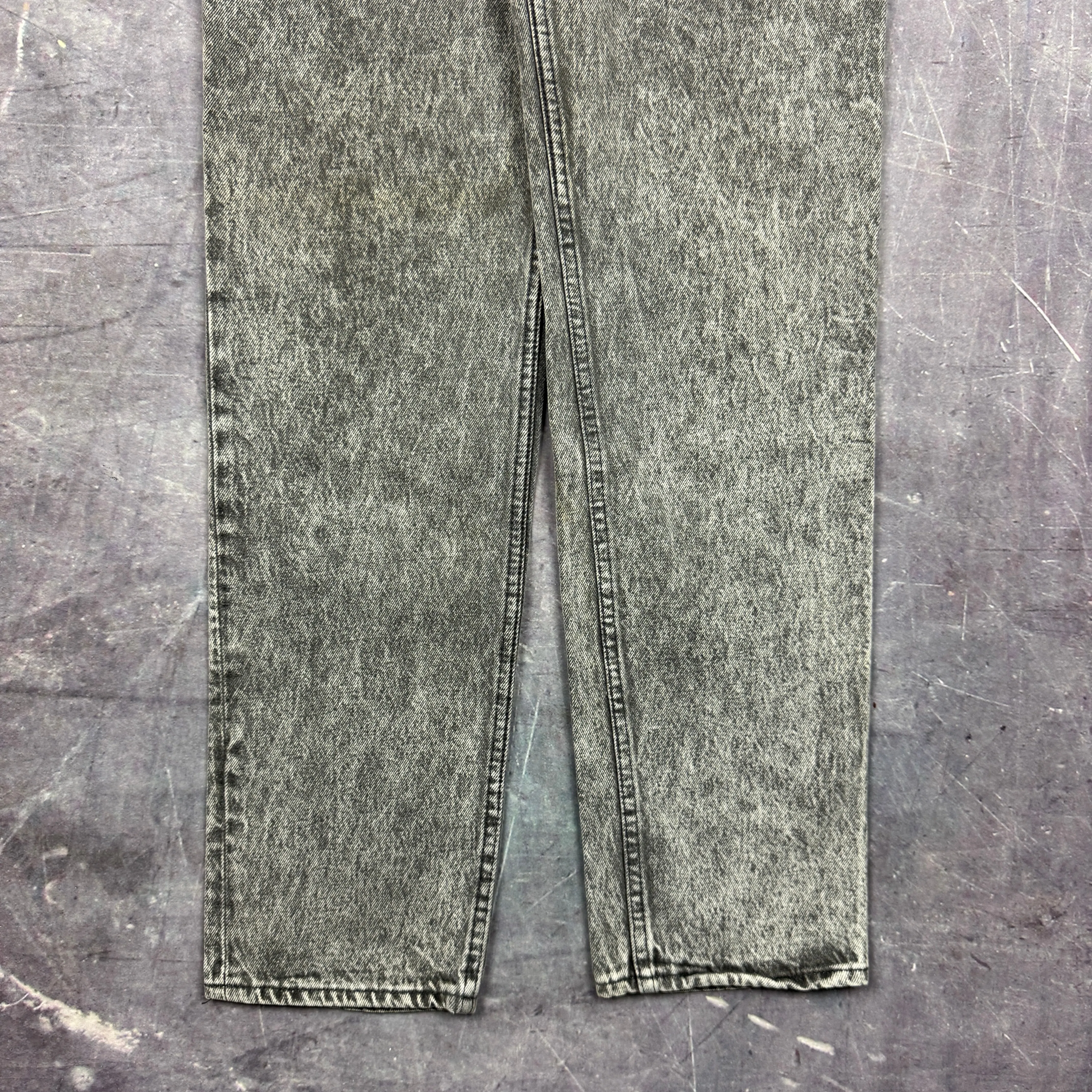 90s Black Acid Wash Levi's 701 Denim Jeans 28x33 0806