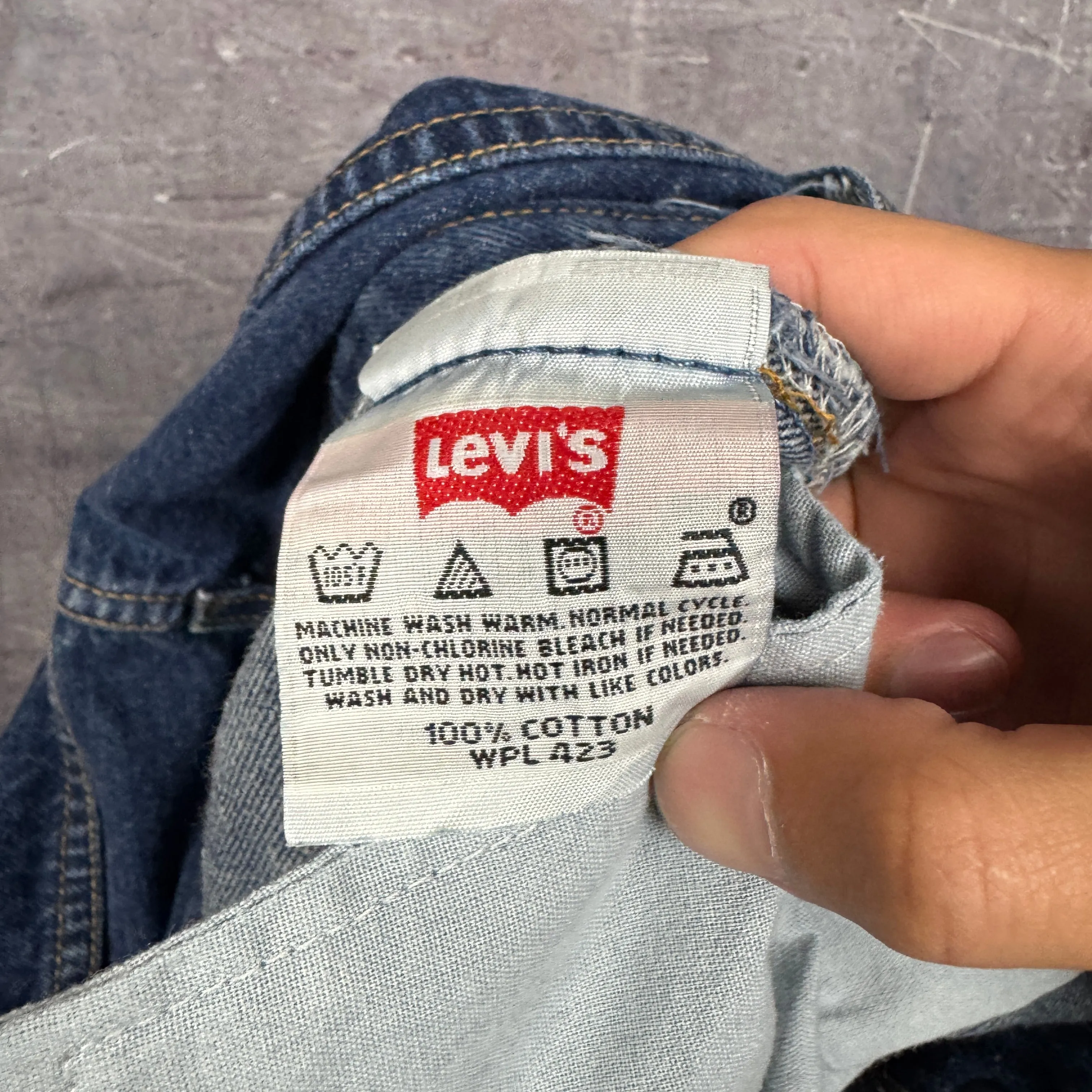 90s Dark Wash Levi's 501 Denim Jeans 35x32 0791