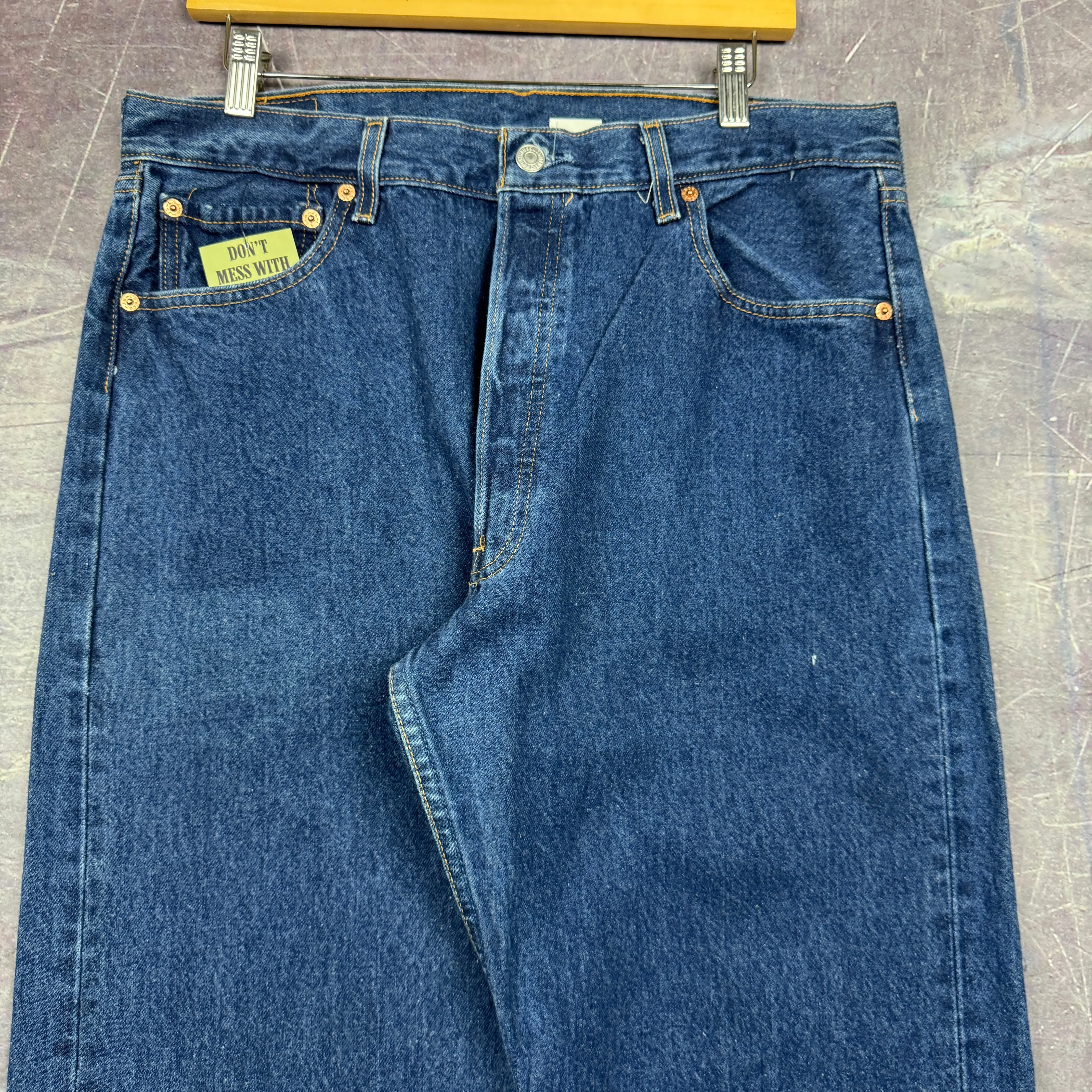 90s Dark Wash Levi's 501 Denim Jeans 35x32 0791