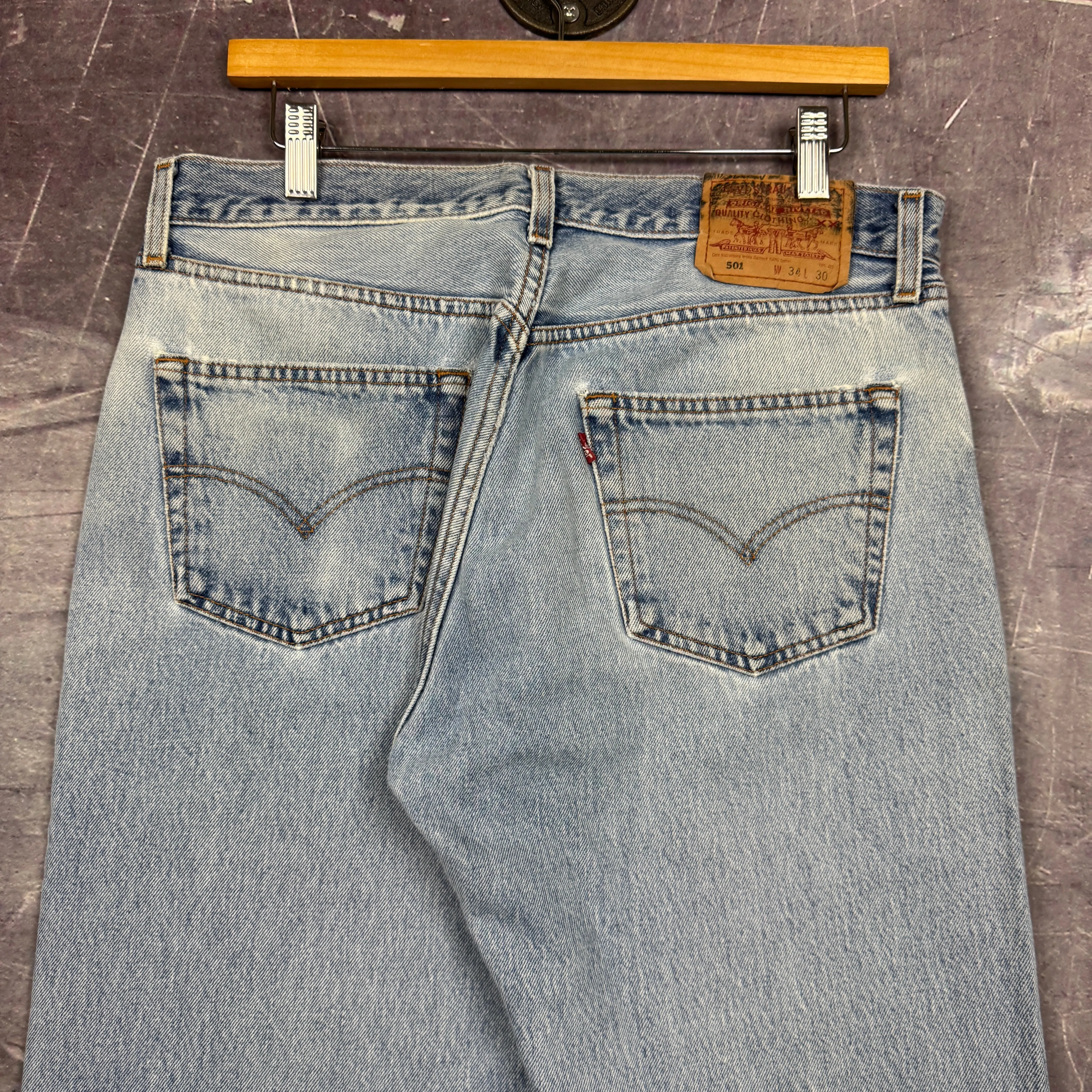 90s Light Wash Levi's 501 Denim Jeans 32x29.6 0628