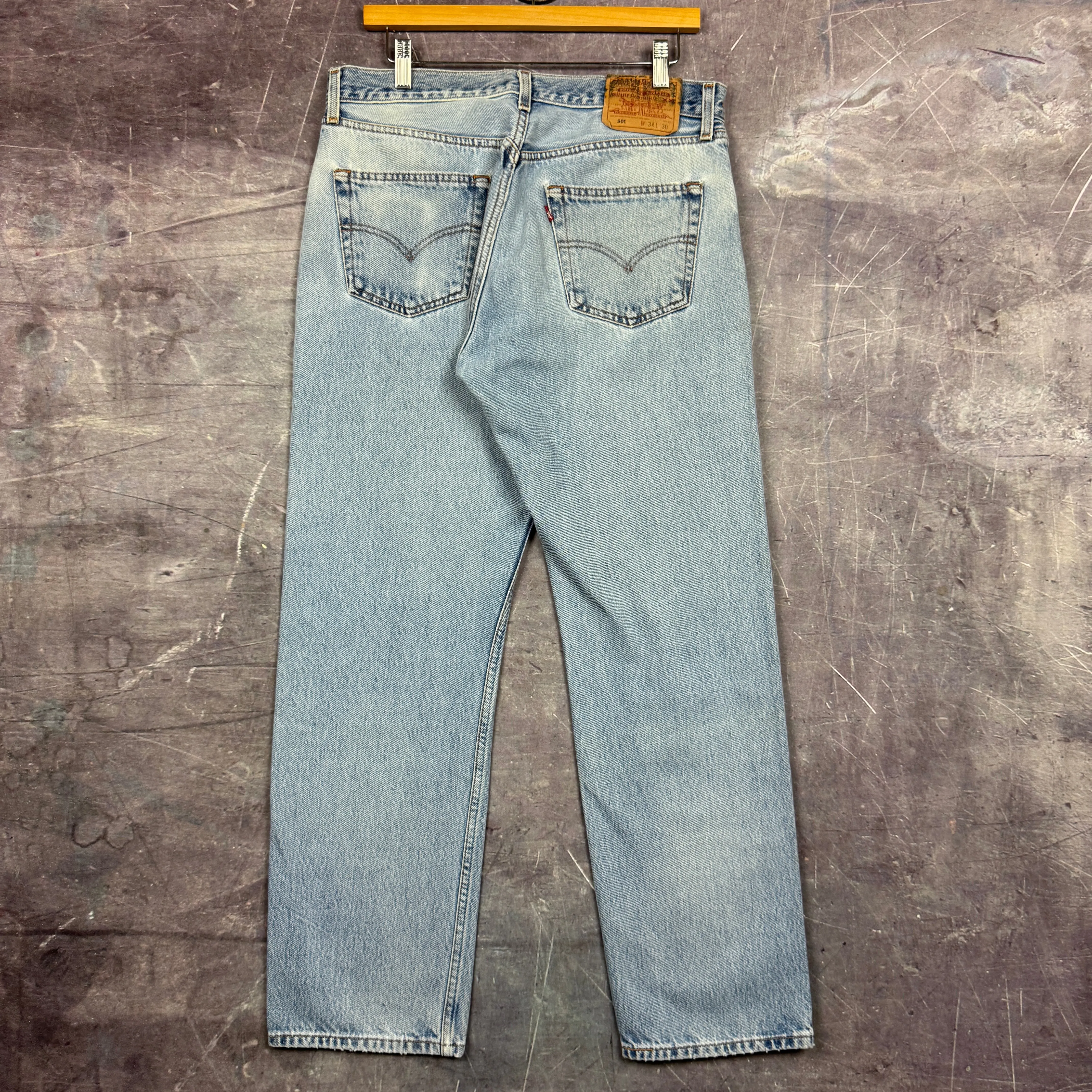 90s Light Wash Levi's 501 Denim Jeans 32x29.6 0628