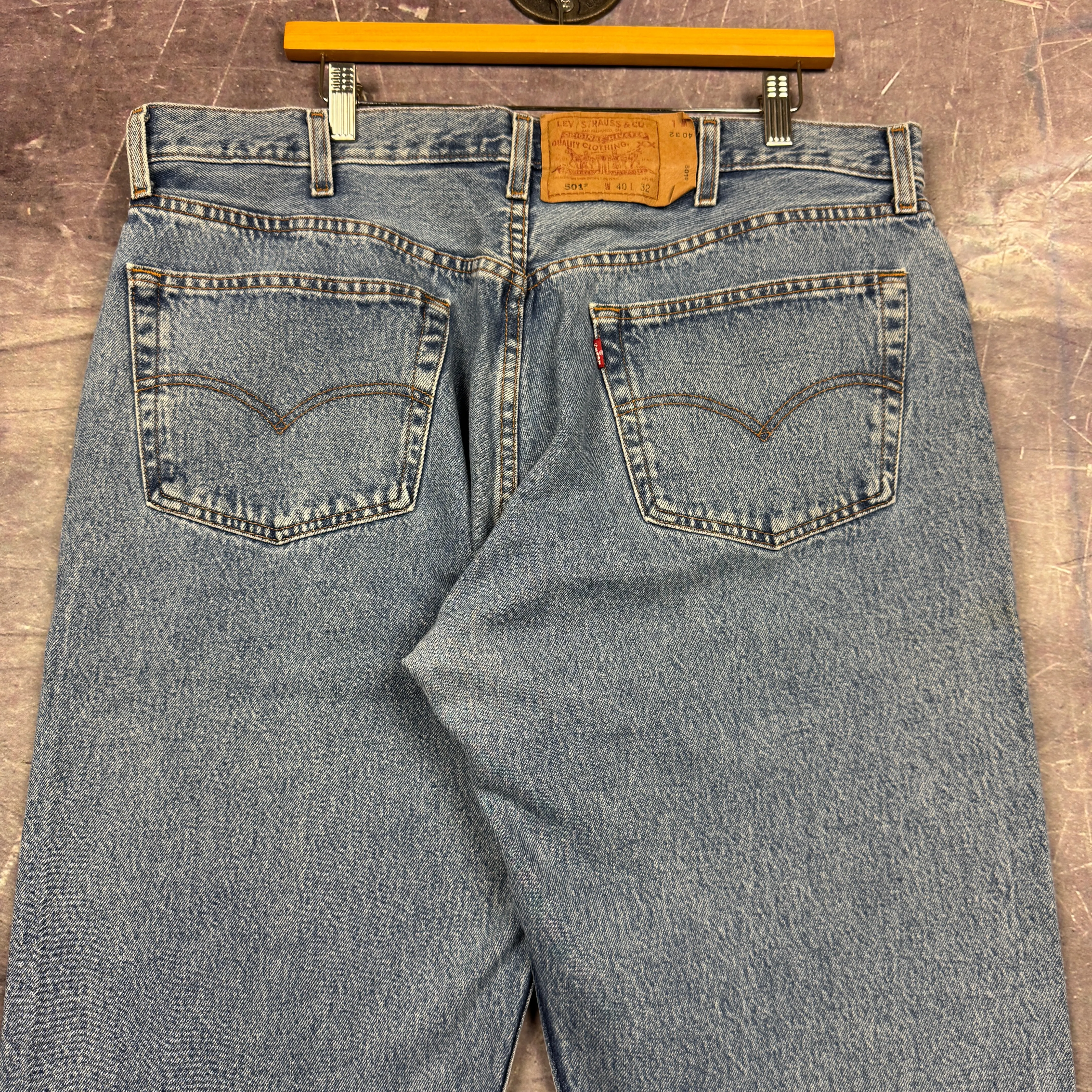 90s Light Wash Levi's 501 Denim Jeans 38x31 0713