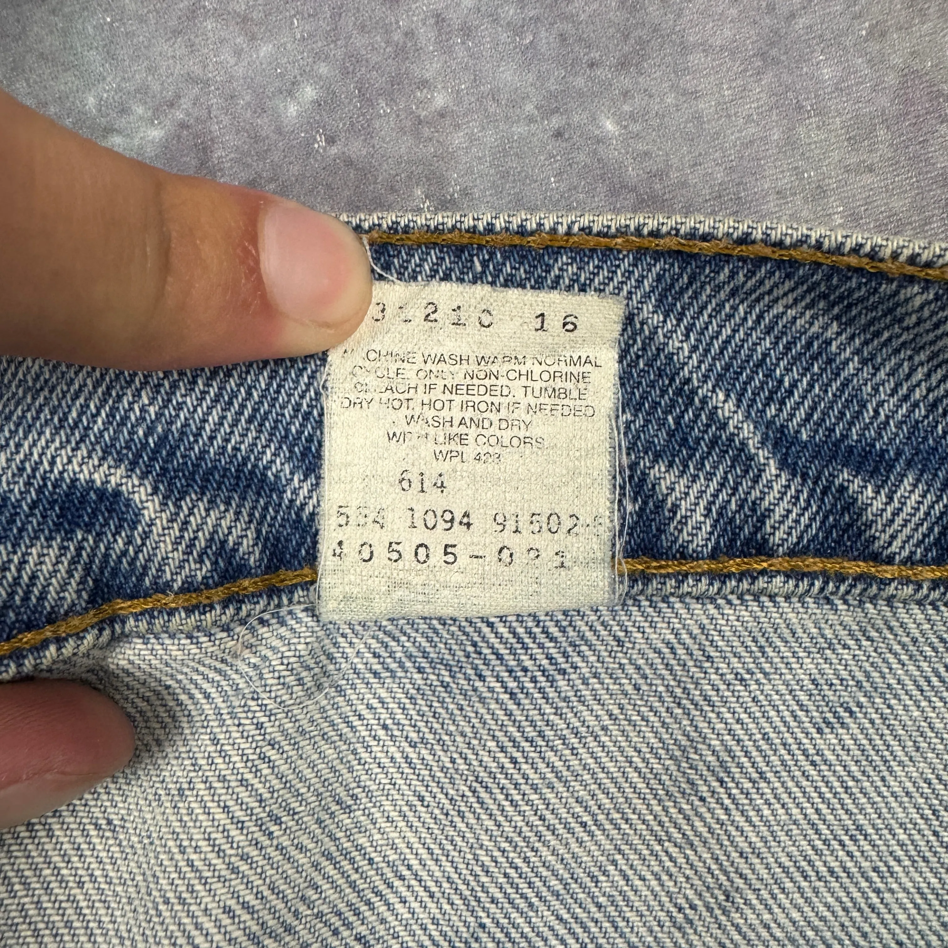 90s Light Wash Levi's 505 Orange Denim Jeans 36x31 0737