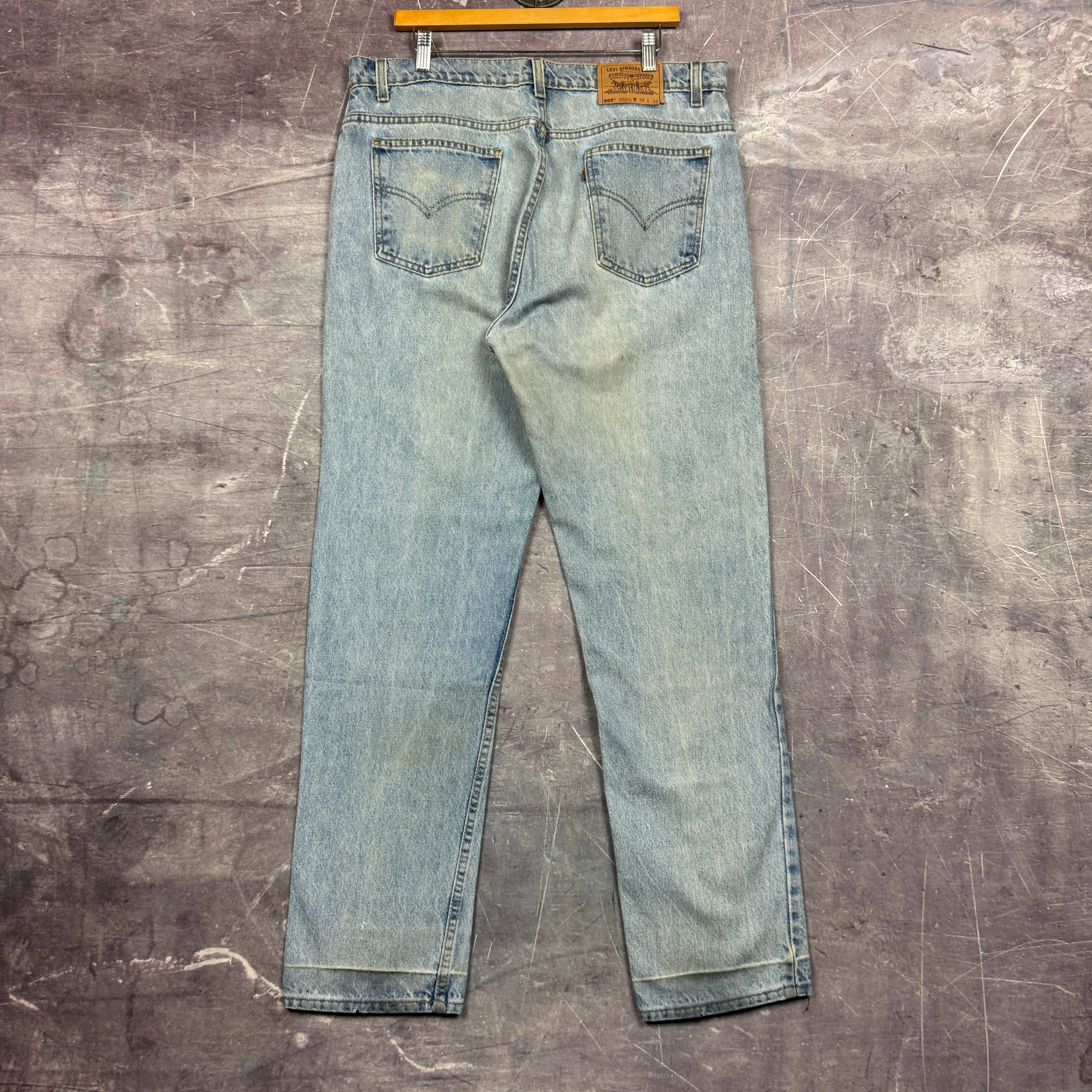 90s Light Wash Levi's 505 Orange Denim Jeans 36x31 0737