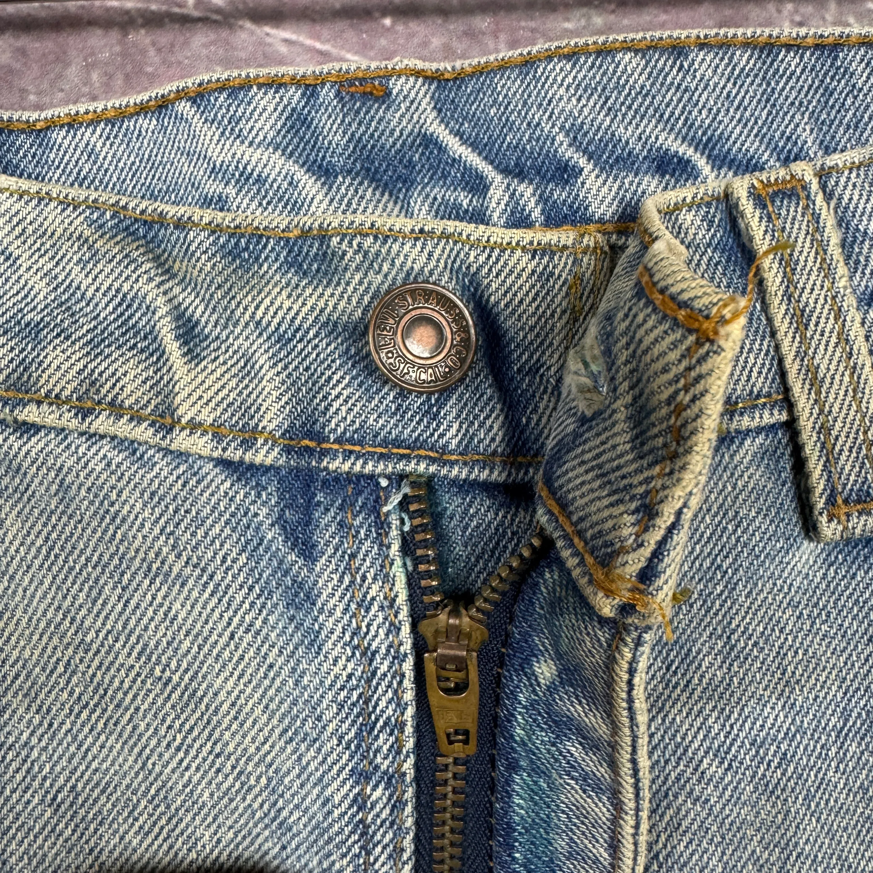 90s Light Wash Levi's 505 Orange Denim Jeans 36x31 0737