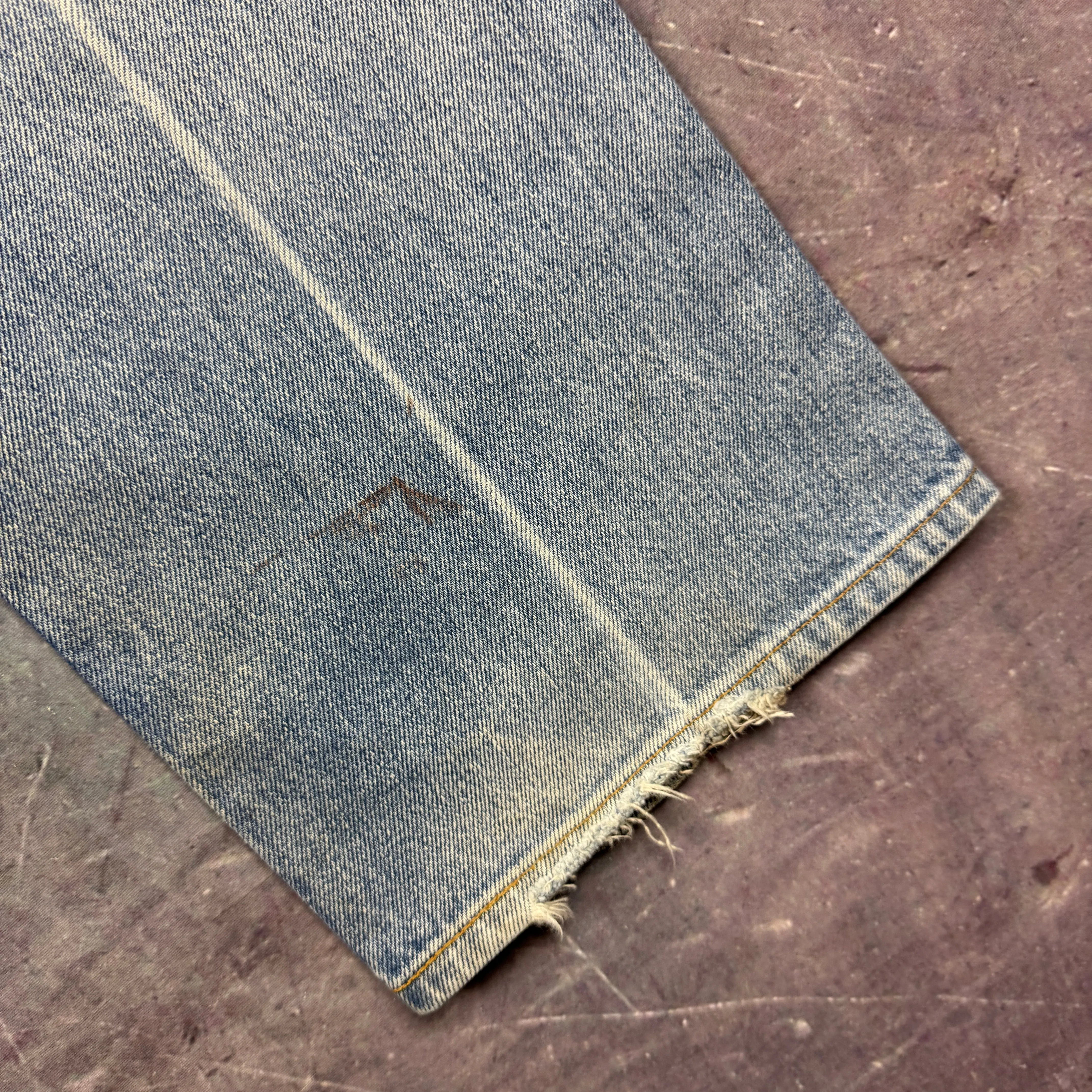90s Light Wash Levi's 517 Orange Tab Denim Jeans 35x33.5 2063