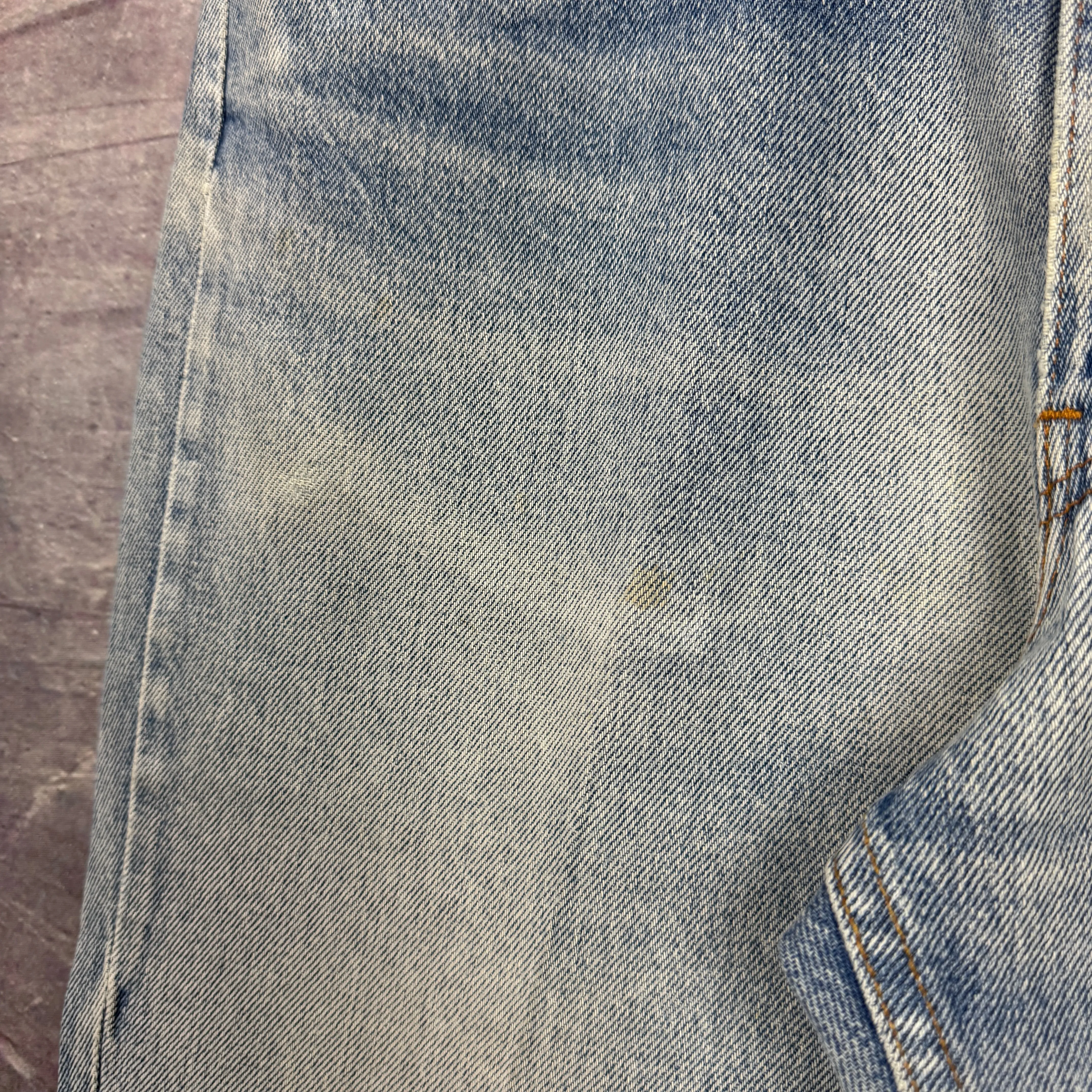 90s Light Wash Levi's 517 Orange Tab Denim Jeans 35x33.5 2063