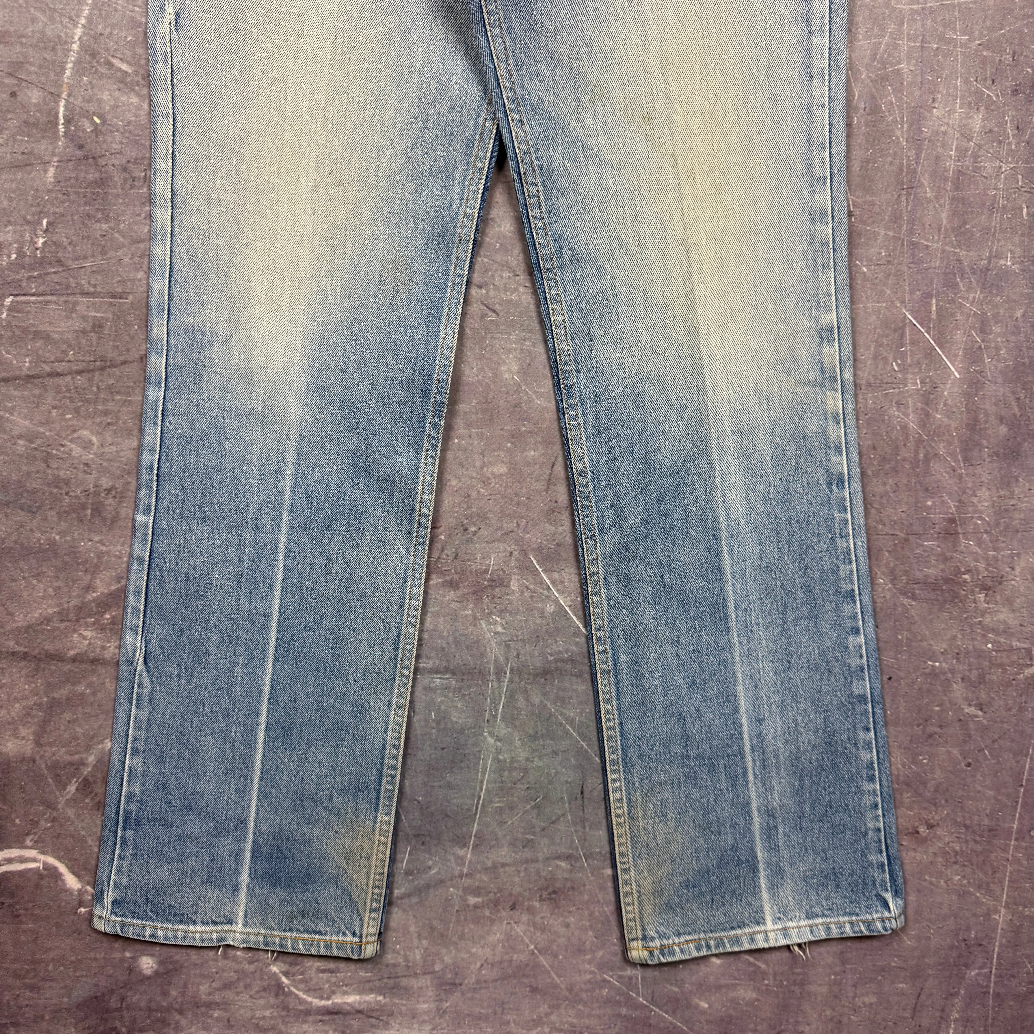 90s Light Wash Levi's 517 Orange Tab Denim Jeans 35x33.5 2063