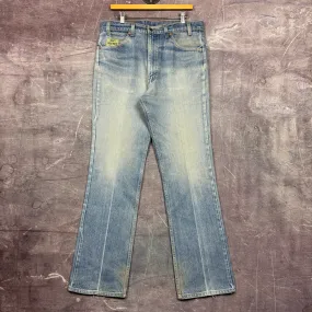 90s Light Wash Levi's 517 Orange Tab Denim Jeans 35x33.5 2063