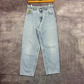 90s Light Wash Orange Tab Levi's 550 Denim Jeans 28x25.5 0678