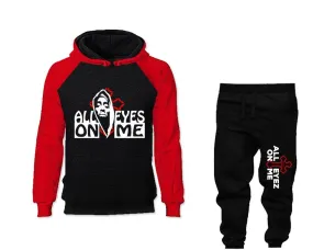 All Eyes On Me Raglan Hoodie and Jogger Pants Set Sold Together