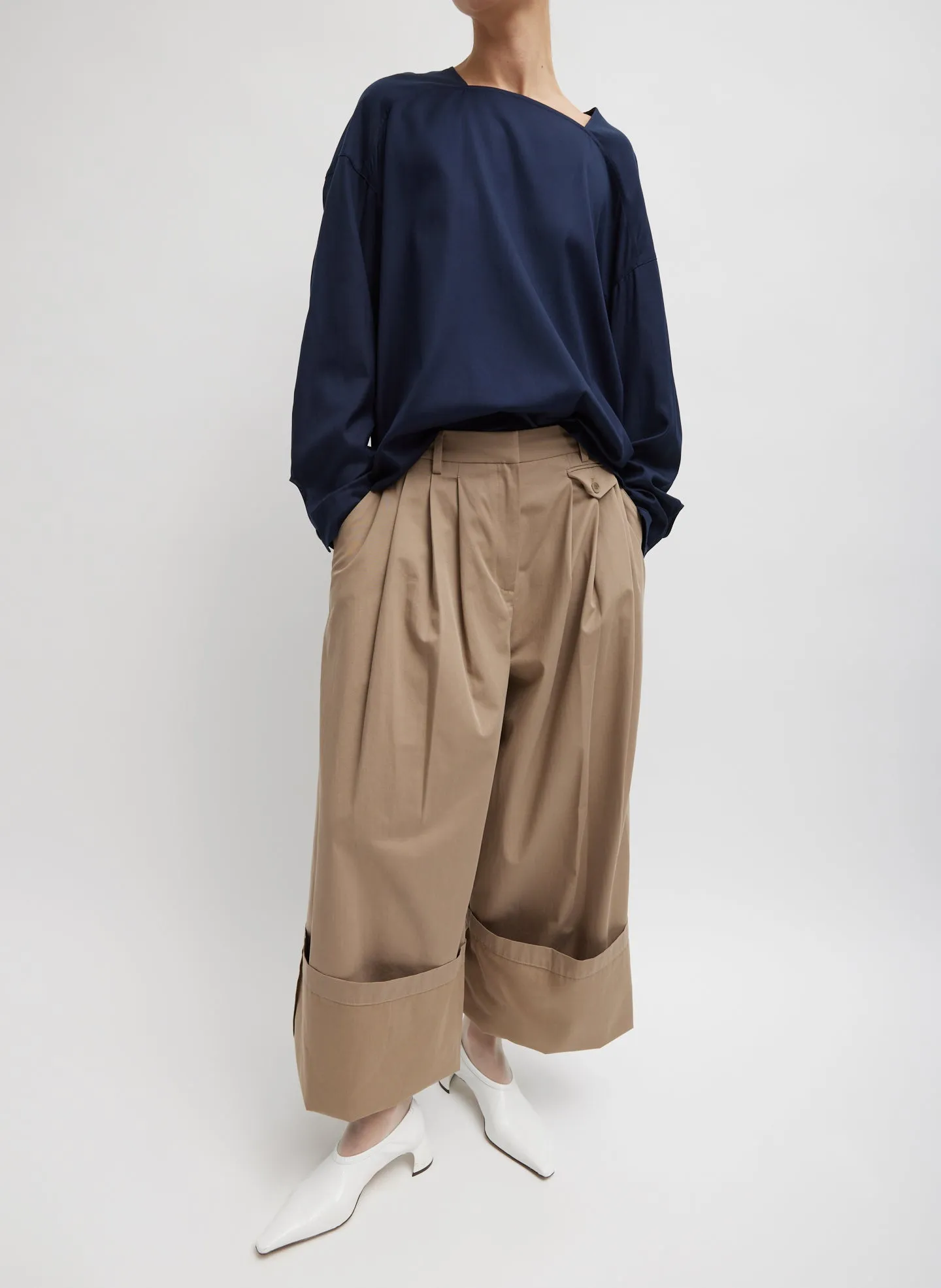 Bio Twill Triple Pleat Pant