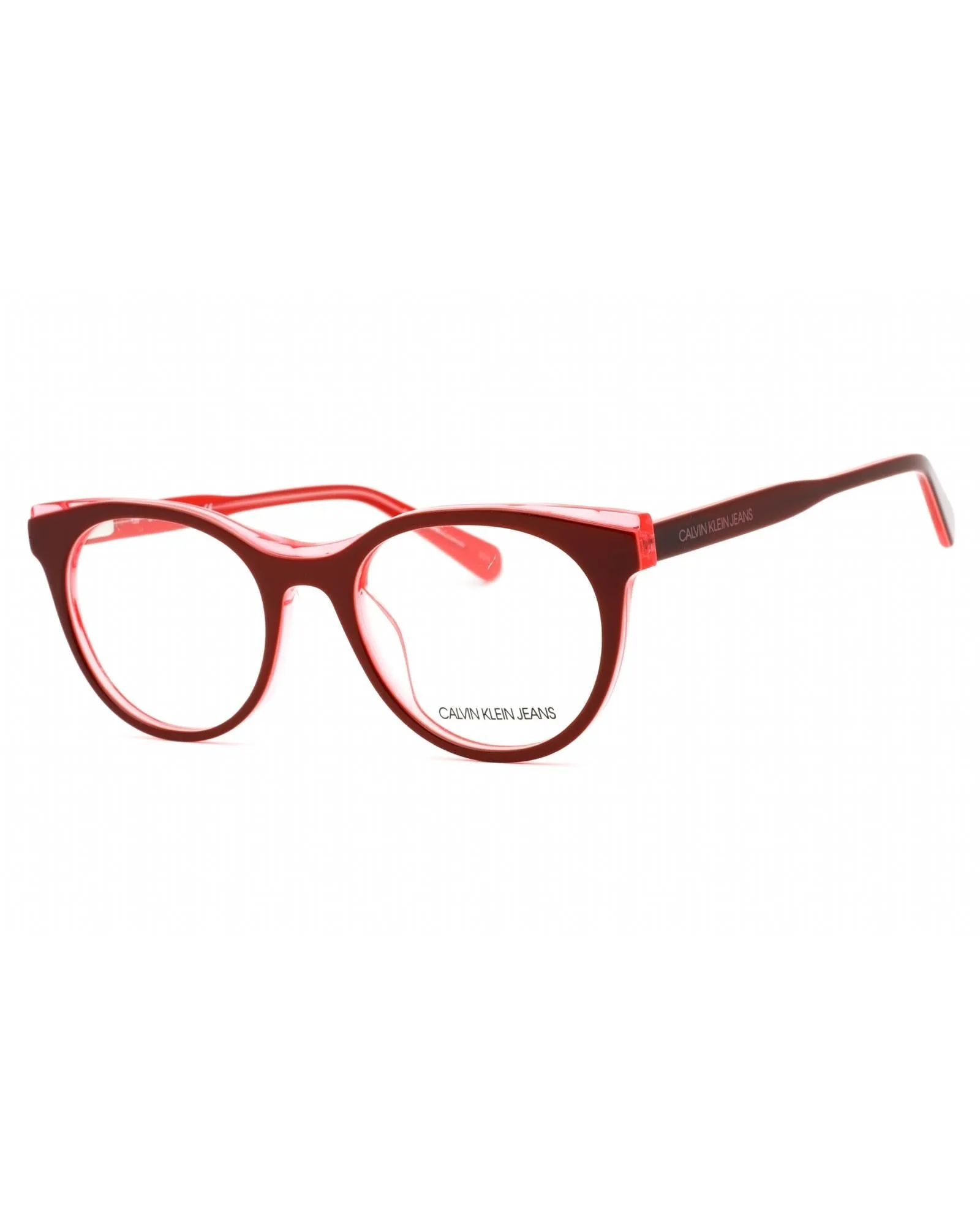 Calvin Klein Jeans  KJ707 Round Eyeglasses - Red