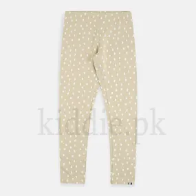 Camel Color with White Pattern Printed Leggy 1241