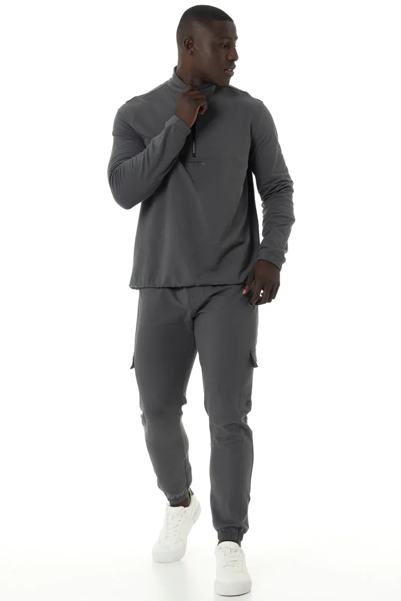 Cargo Track Pants _ 146601 _ Charcoal
