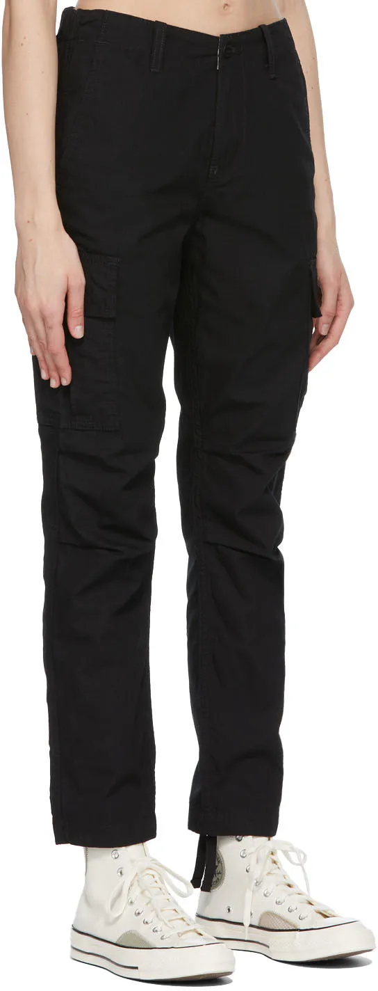Carhartt Work In Progress Black Cymbal Trousers