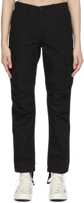 Carhartt Work In Progress Black Cymbal Trousers