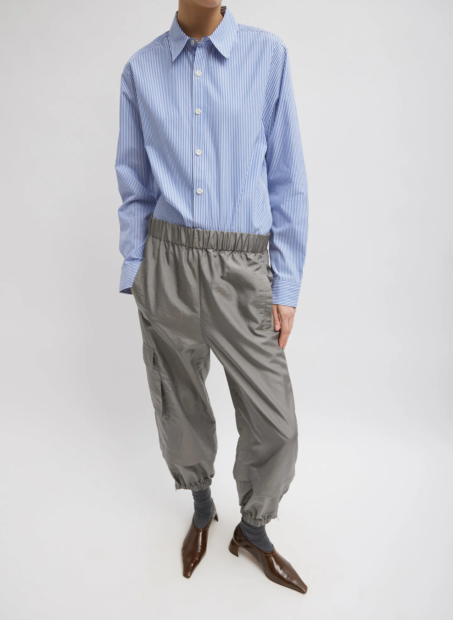 Crispy Nylon Wilt Pull On Jogger
