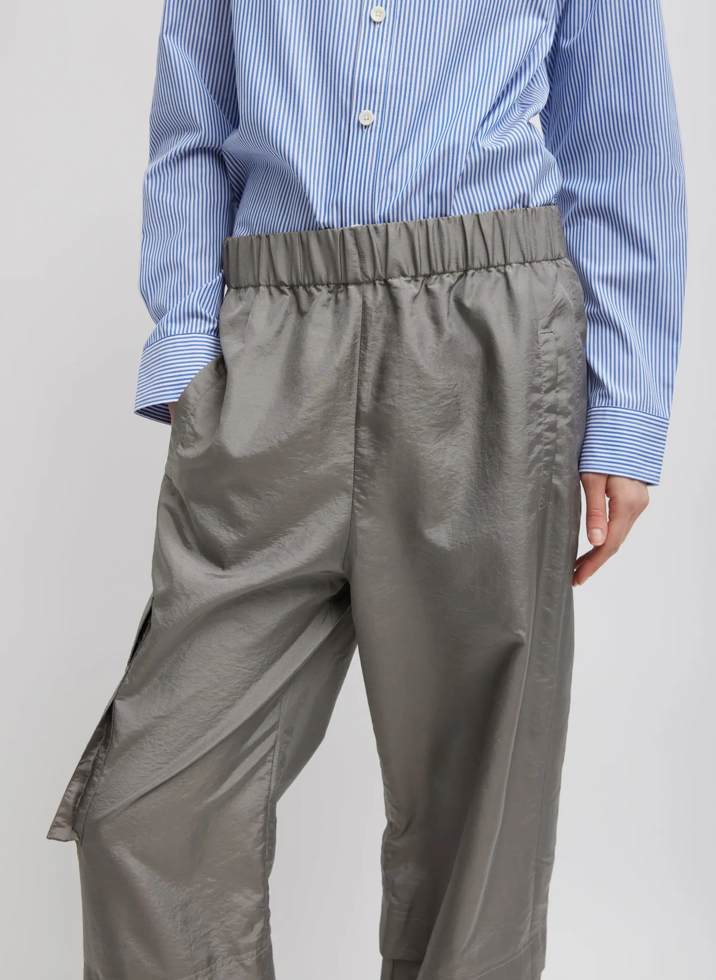 Crispy Nylon Wilt Pull On Jogger
