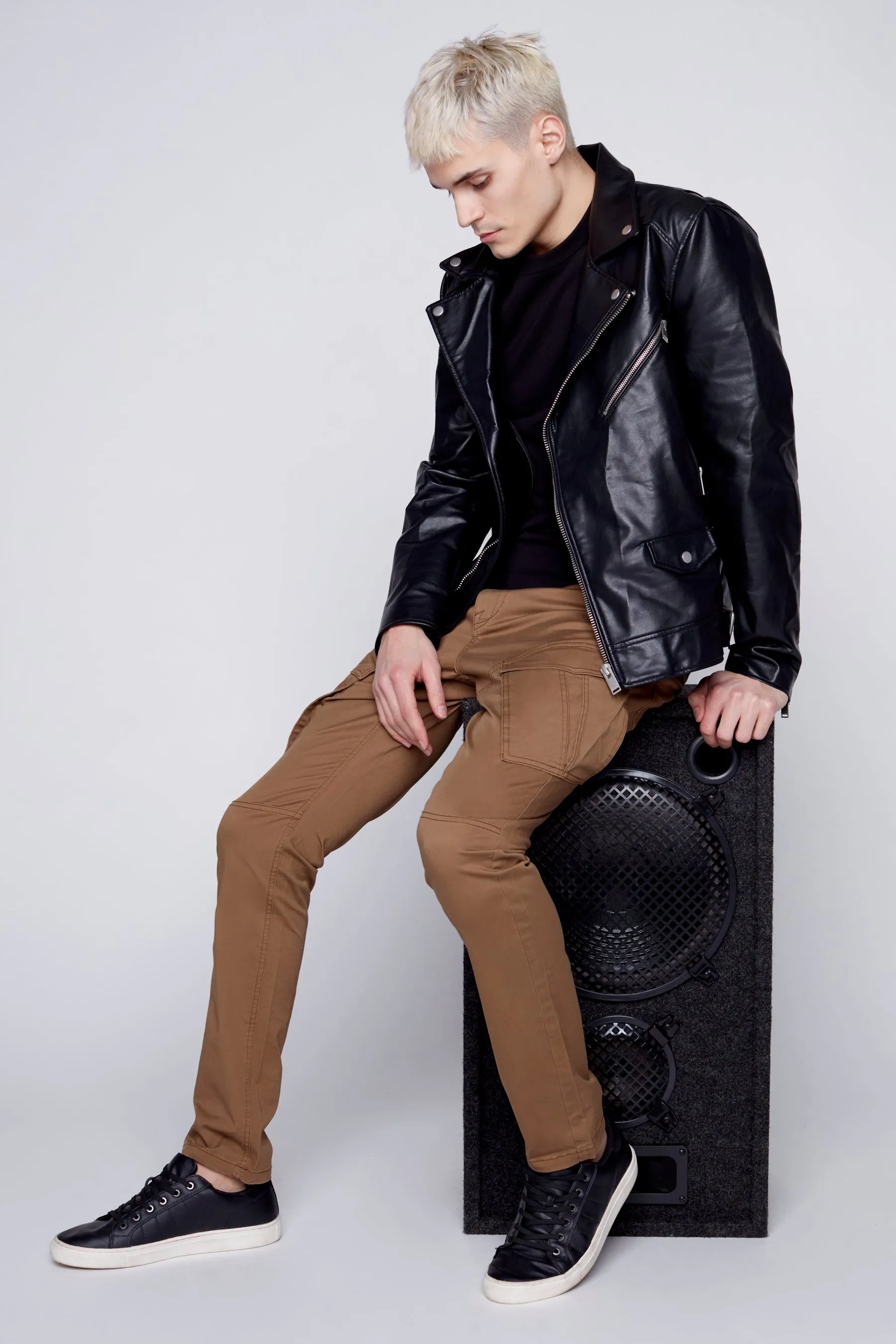 Deluxe 5 Pocket Slim Fit Pants - Tobacco