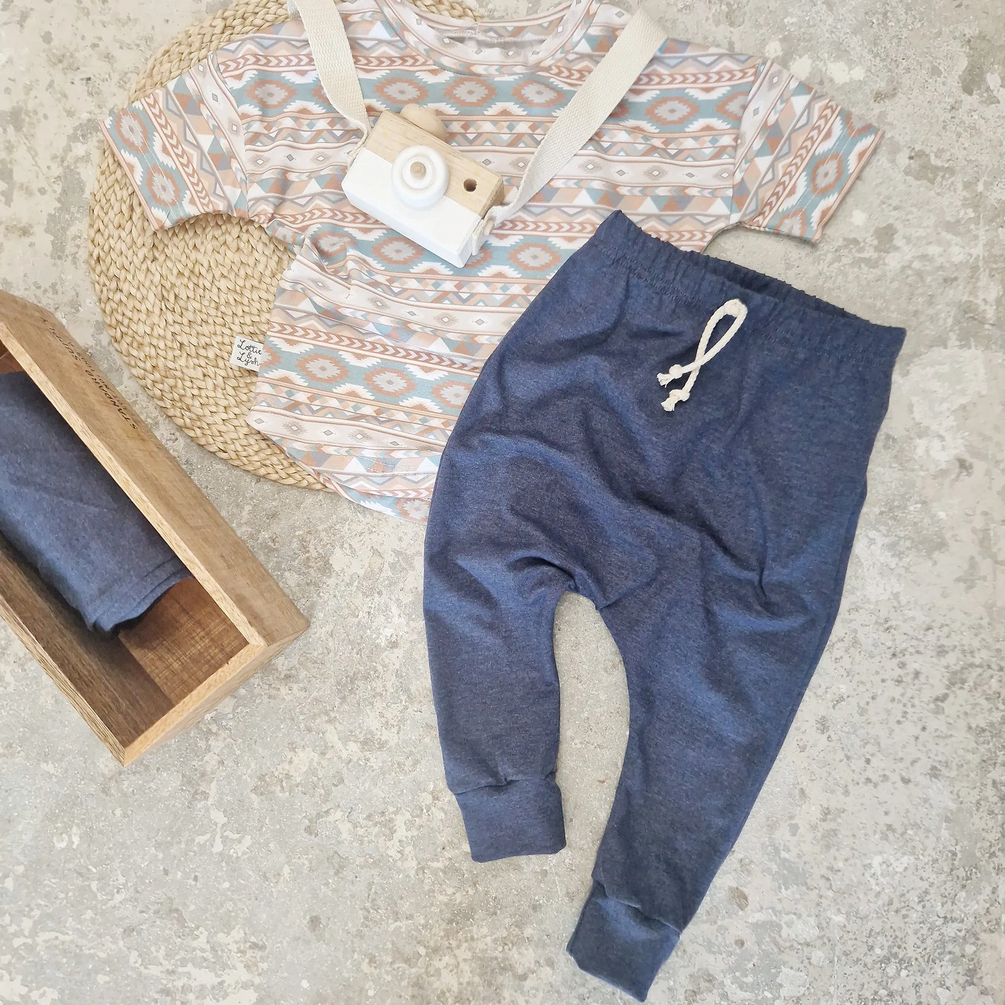 Denim Blue Slouch Fit Comfort Trousers
