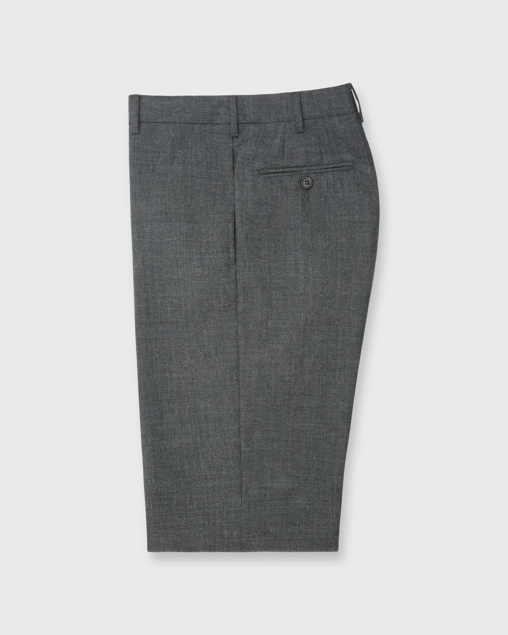 Dress Trouser in Charcoal High-Twist