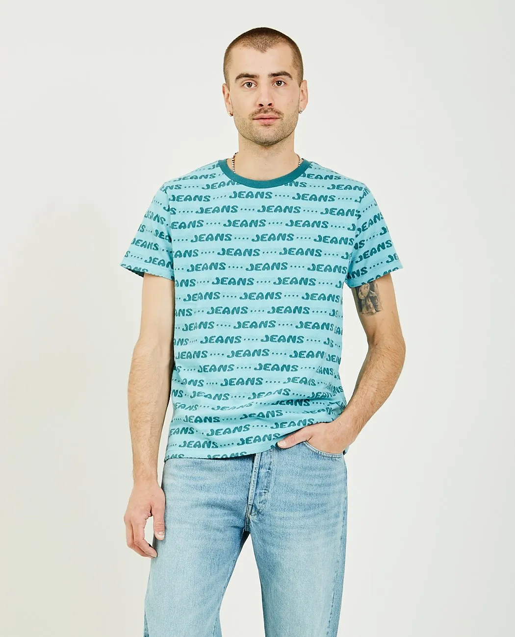 Graphic Jeans Tee