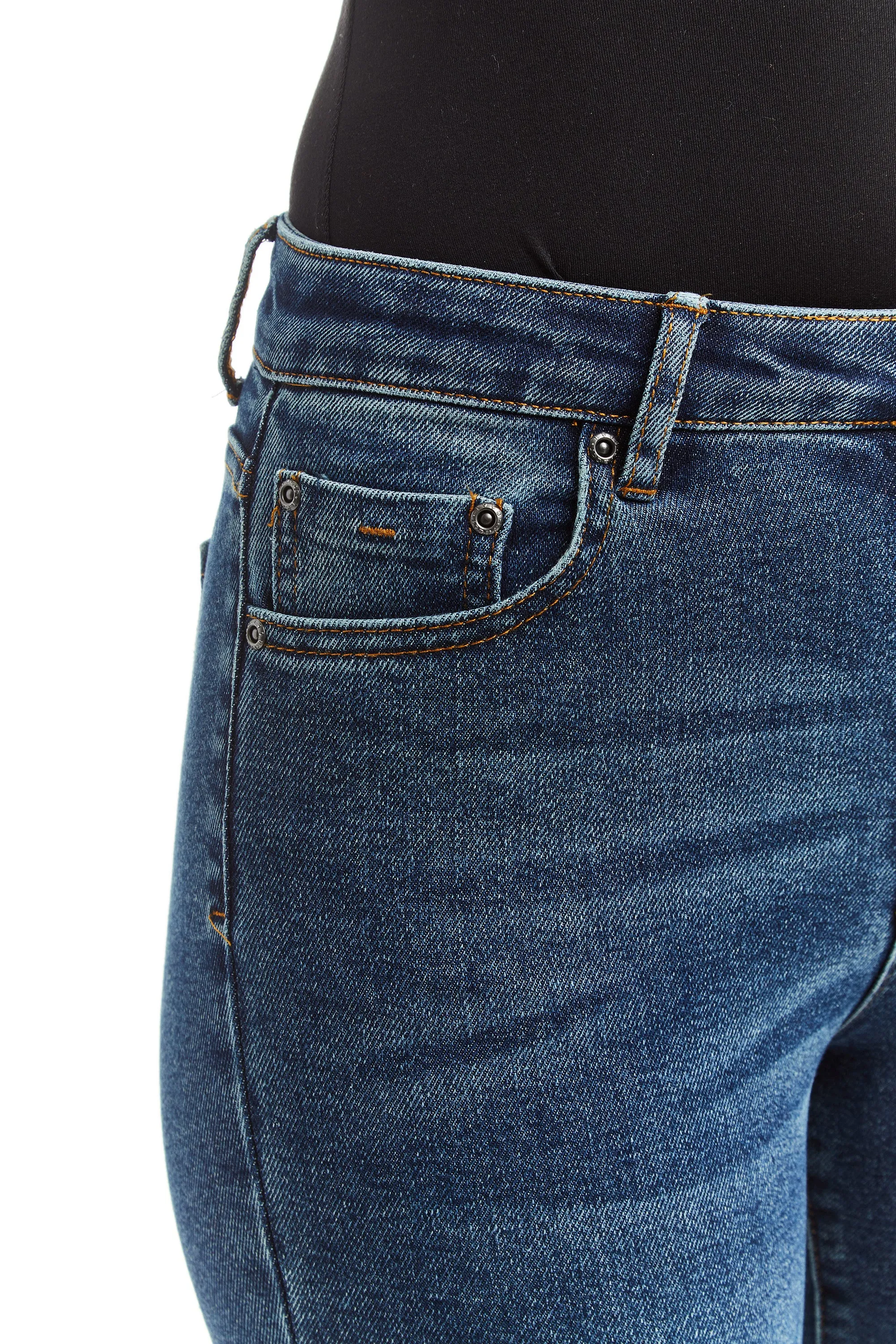 High Rise Sexy Flare With Released Hem In Indigo