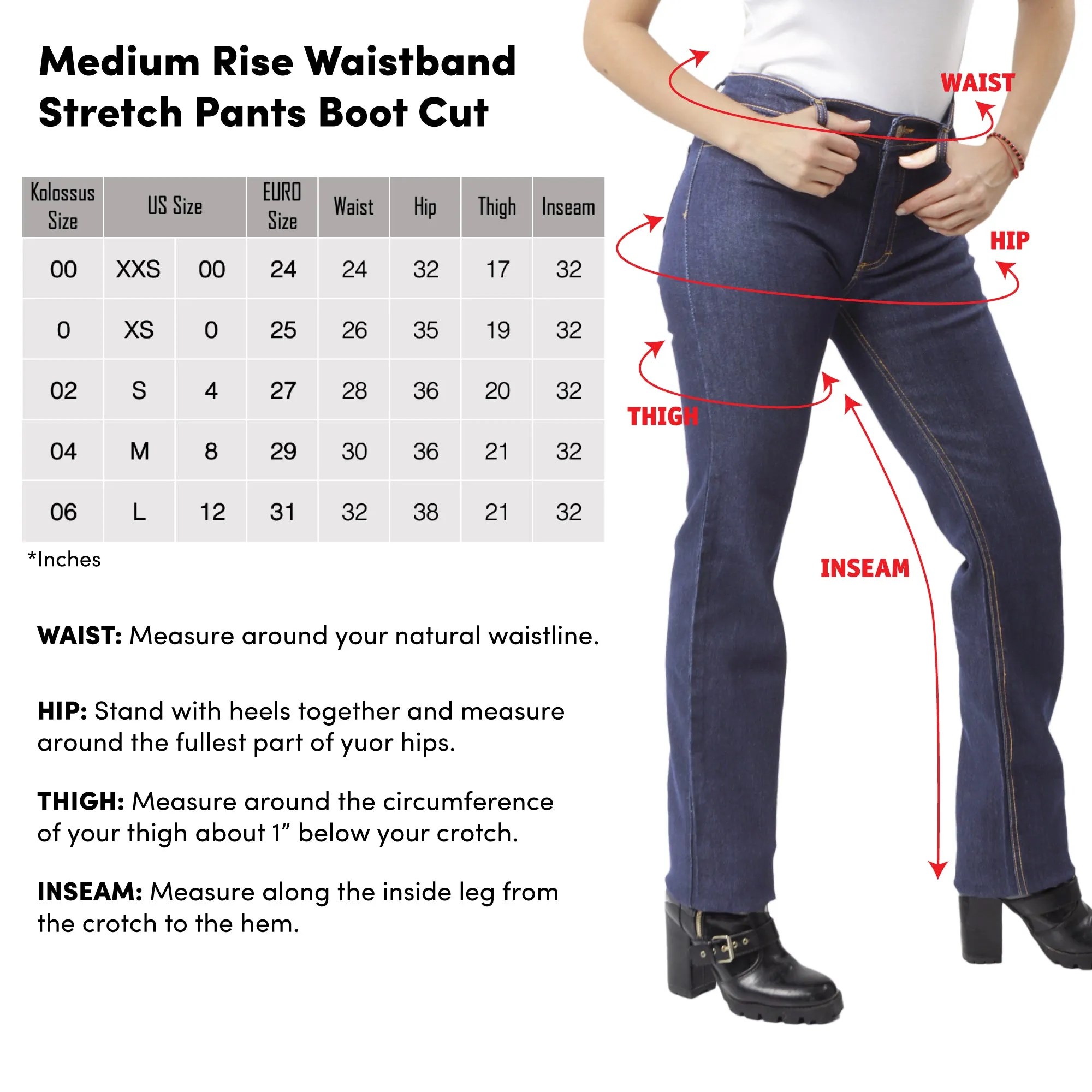 Kolossus Women Cotton Blend Super Stretch Work Jeans
