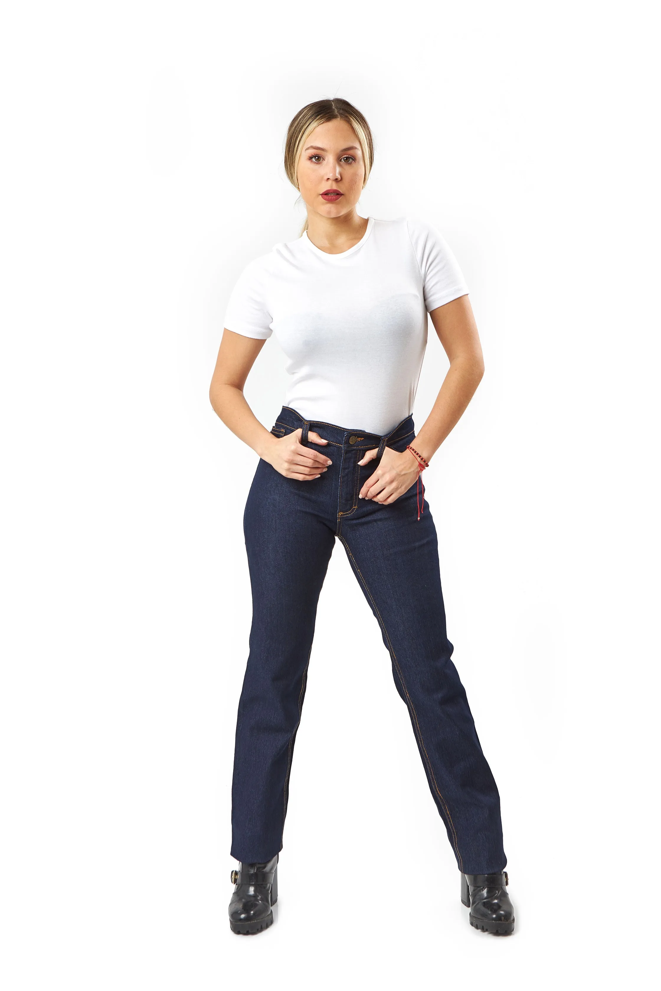 Kolossus Women Cotton Blend Super Stretch Work Jeans