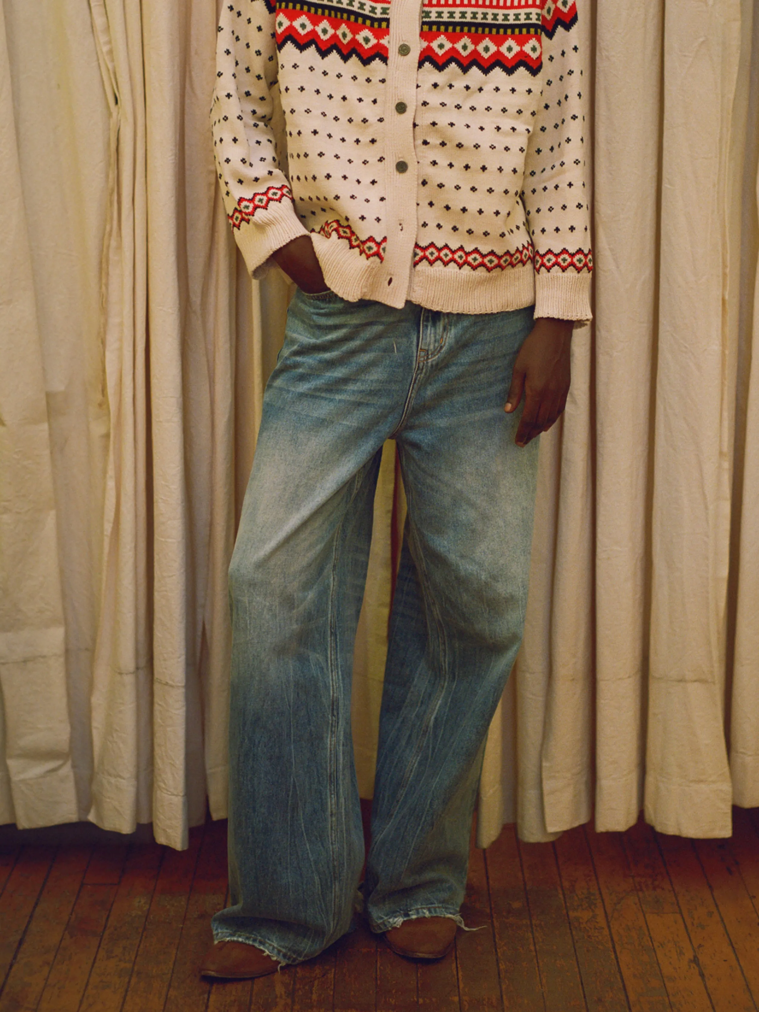 Lacy Baggy Jeans