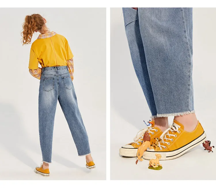 LEDDIN DESIGN LION KING DISNEY COLLECTION BOY FRIEND JEANS