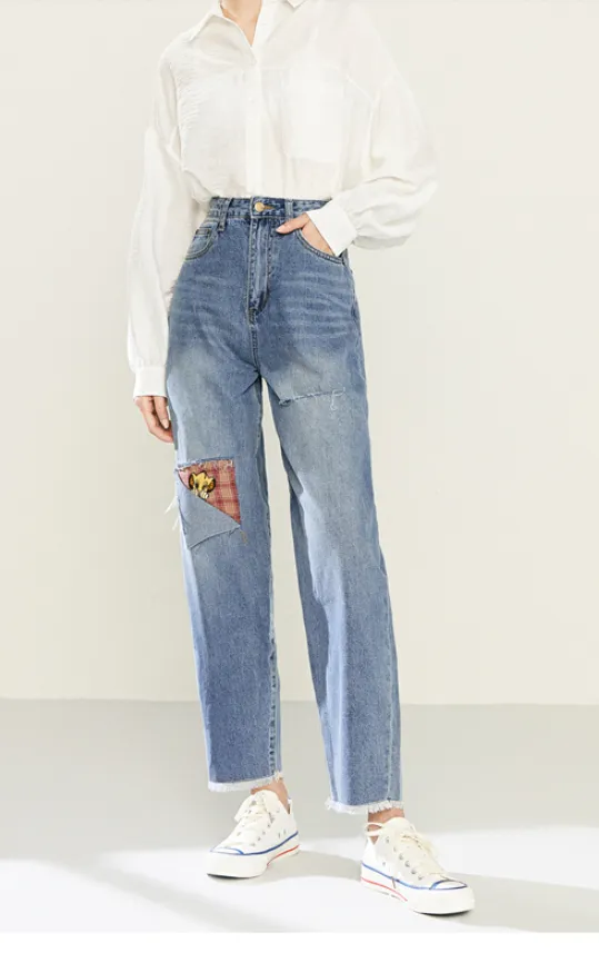 LEDDIN DESIGN LION KING DISNEY COLLECTION BOY FRIEND JEANS