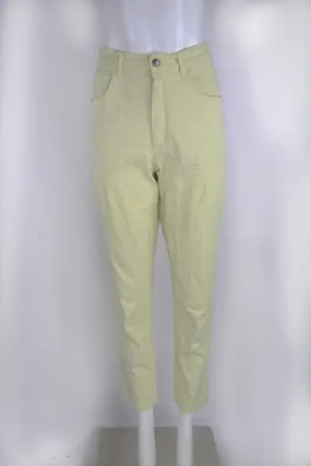 Lemon check high waist jeans - M