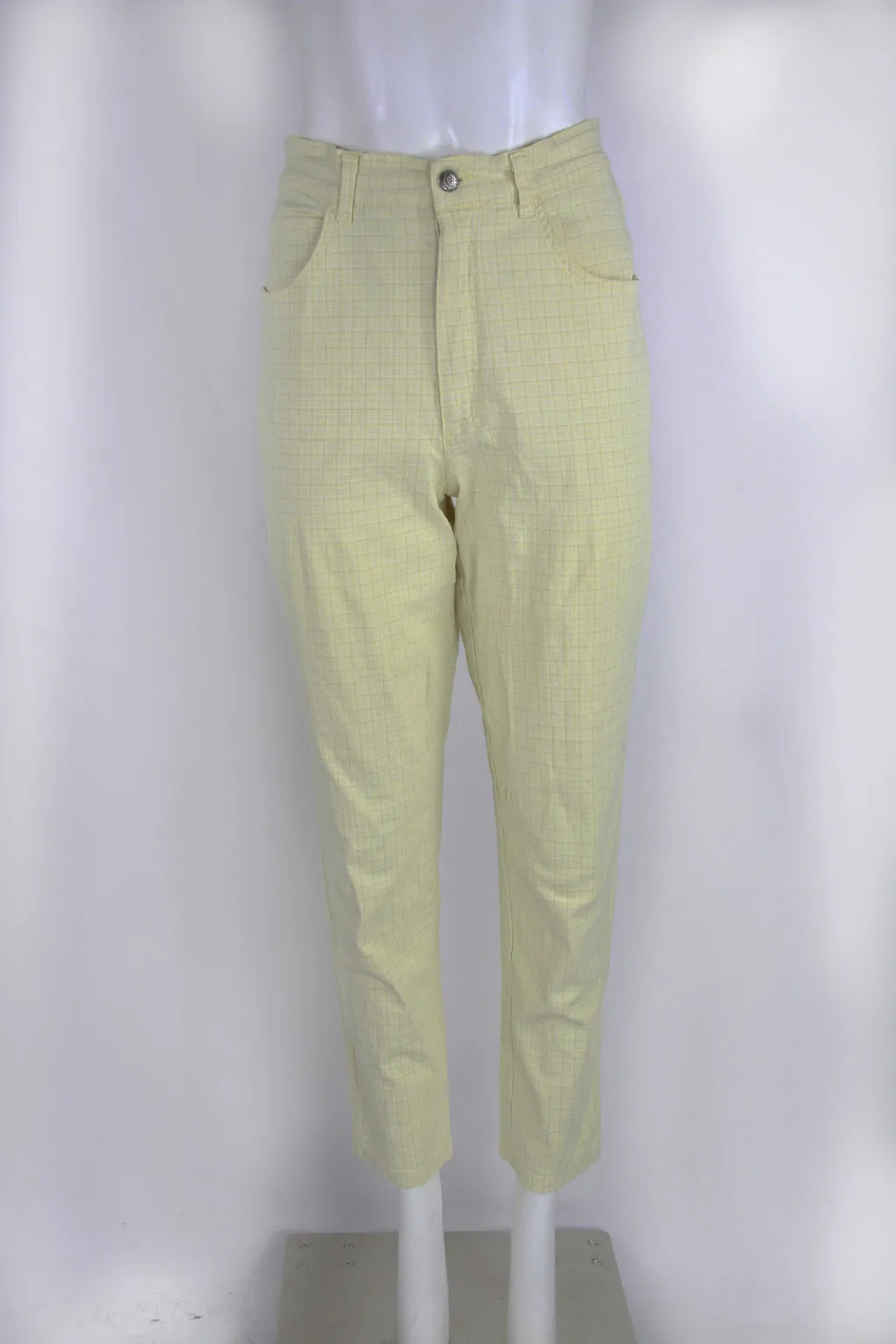 Lemon check high waist jeans - M