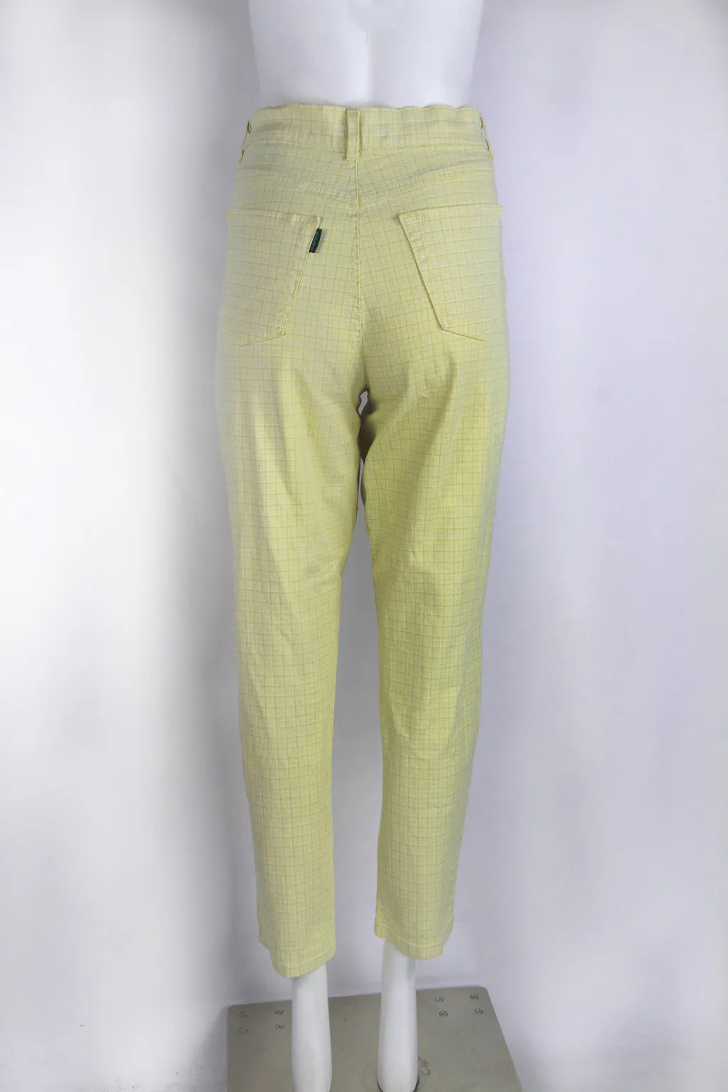 Lemon check high waist jeans - M