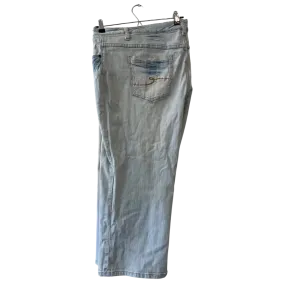 light wash y2k cropped jeans - US 22/24