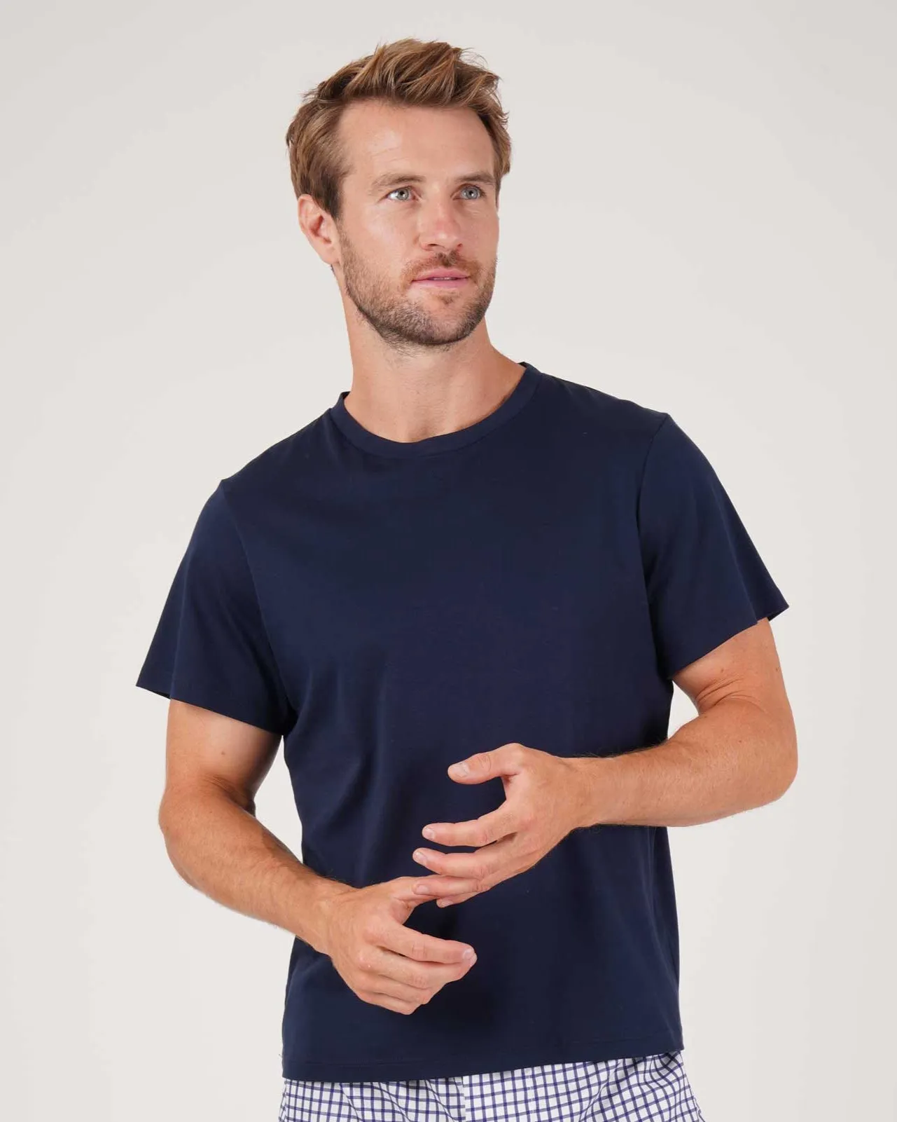 Men's Cotton T-shirt - Navy
