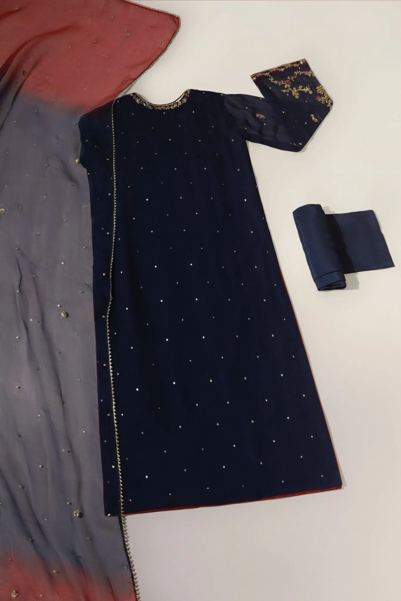 Navy Blue Open Shirt