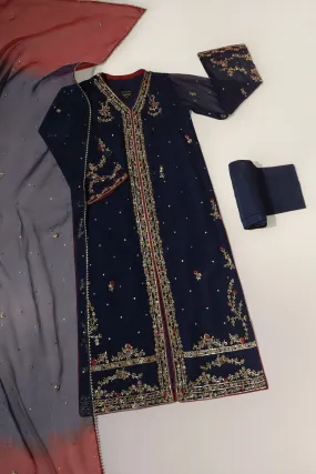 Navy Blue Open Shirt