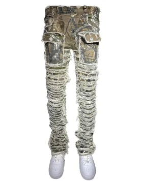 Nirvana Rip & Frayed Camo Stacked Jeans DL2260