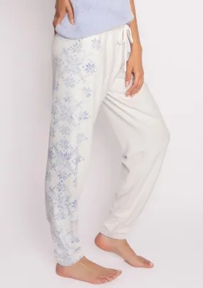 Nordic Nights Banded Sleepwear Pant In Heather Cloud - PJ Salvage
