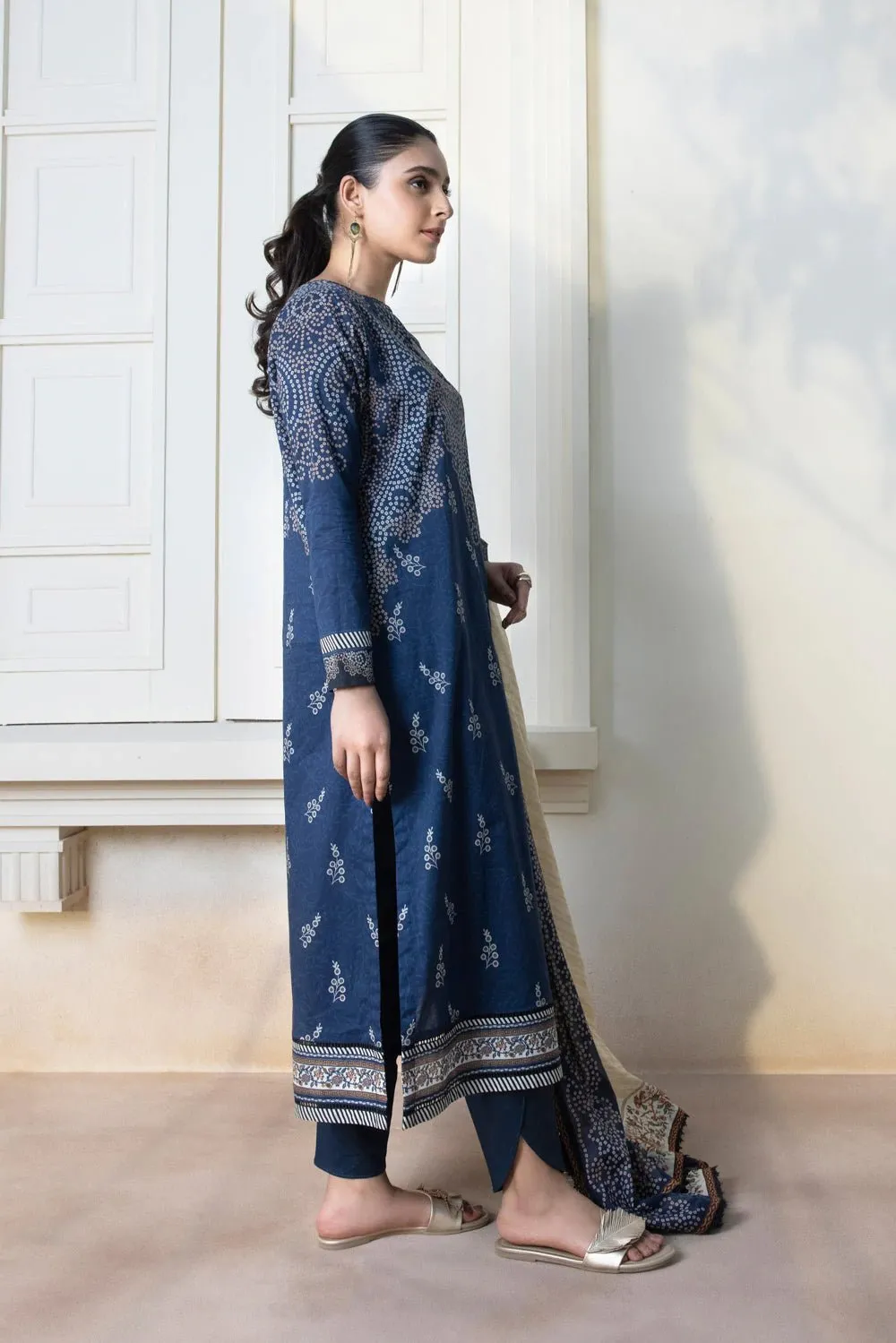 3-Piece Sapphire Lawn Suit - SAP59