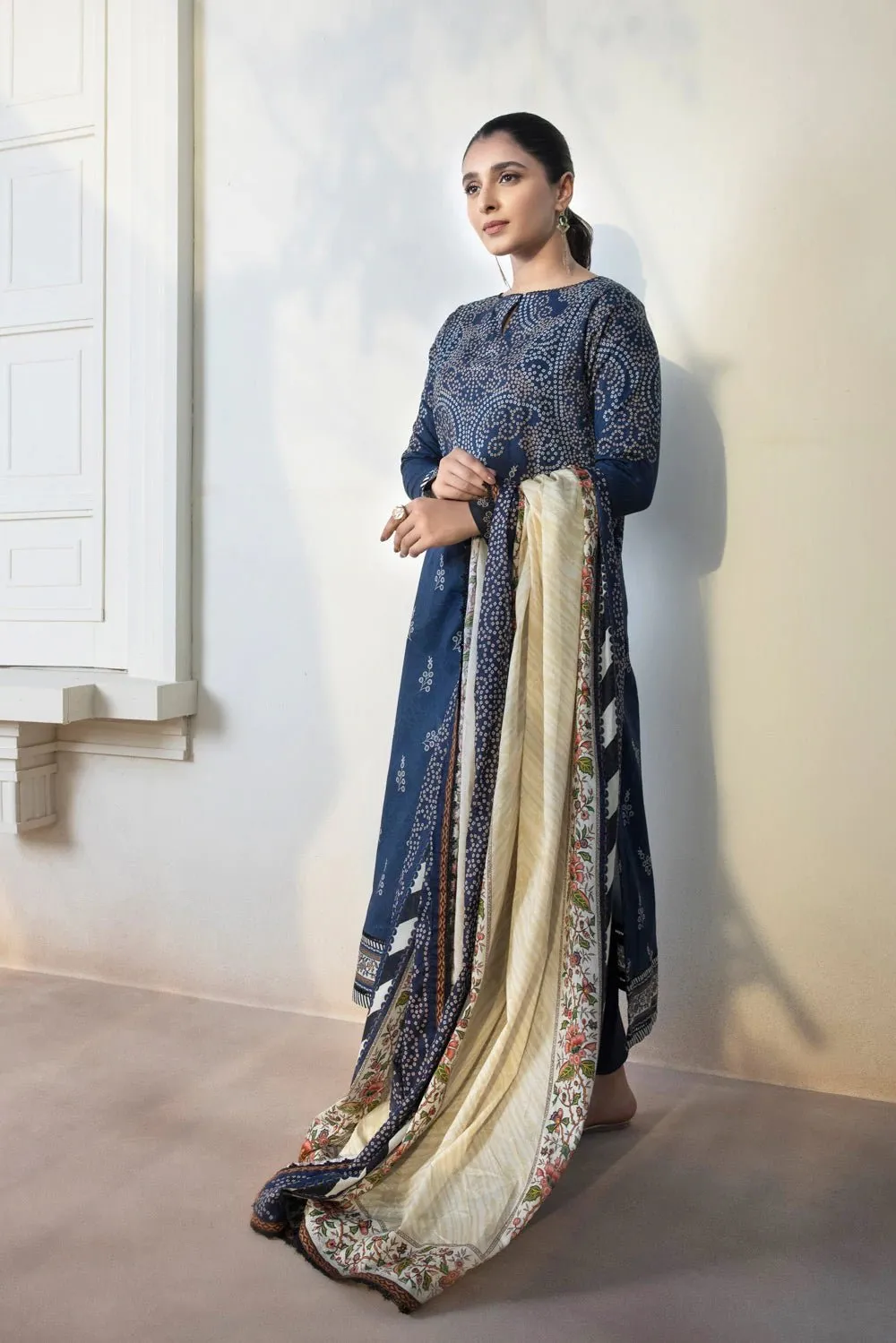 3-Piece Sapphire Lawn Suit - SAP59
