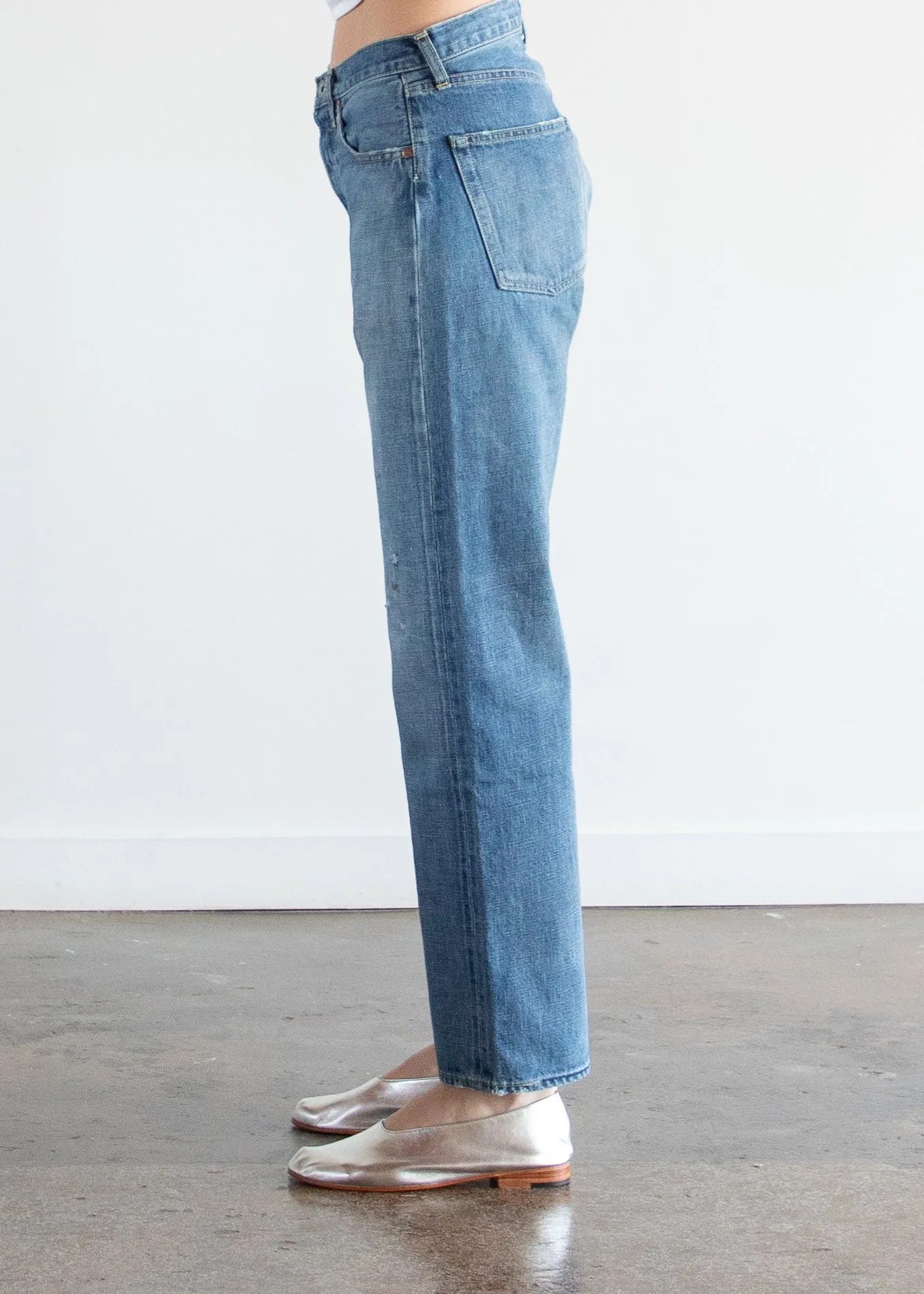 Selvedge Denim Vintage Straight Cut in Used Medium