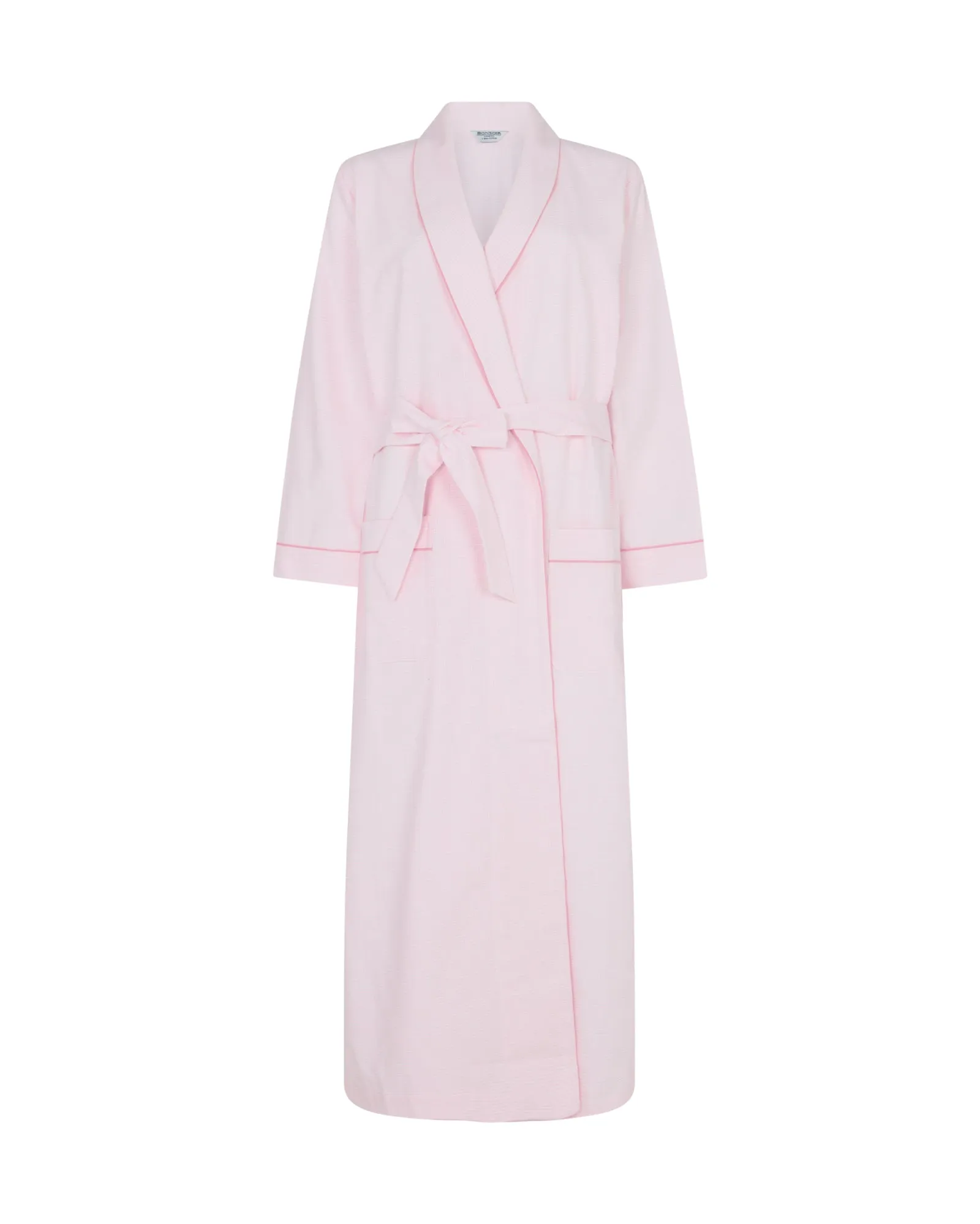 Women's Brushed Cotton Dressing Gown - Willet Pink